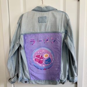 Forever 21 upcycled denim jacket